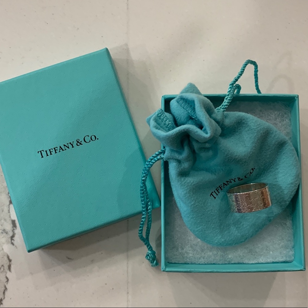 Tiffany silver notes 727 Fifth Ave collectors ring